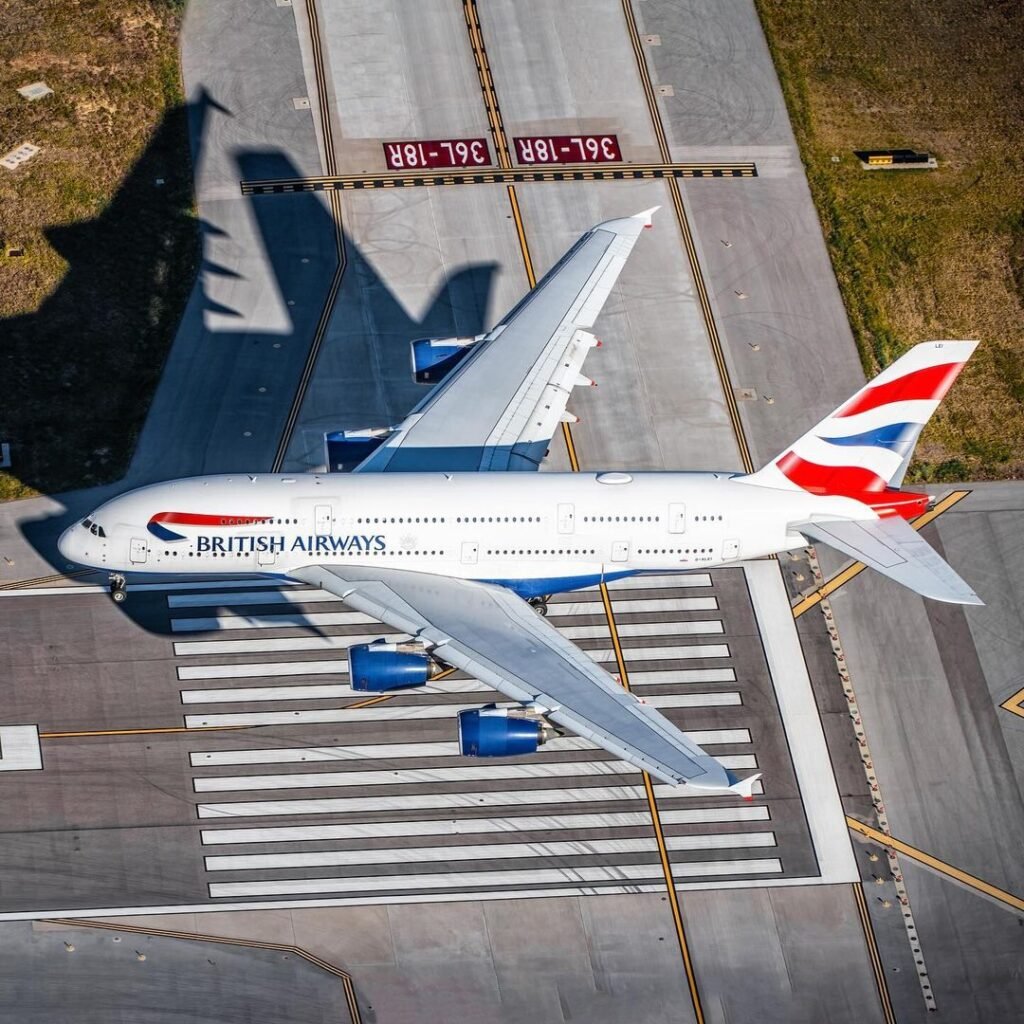 British Airways Airbus A380 Taxing