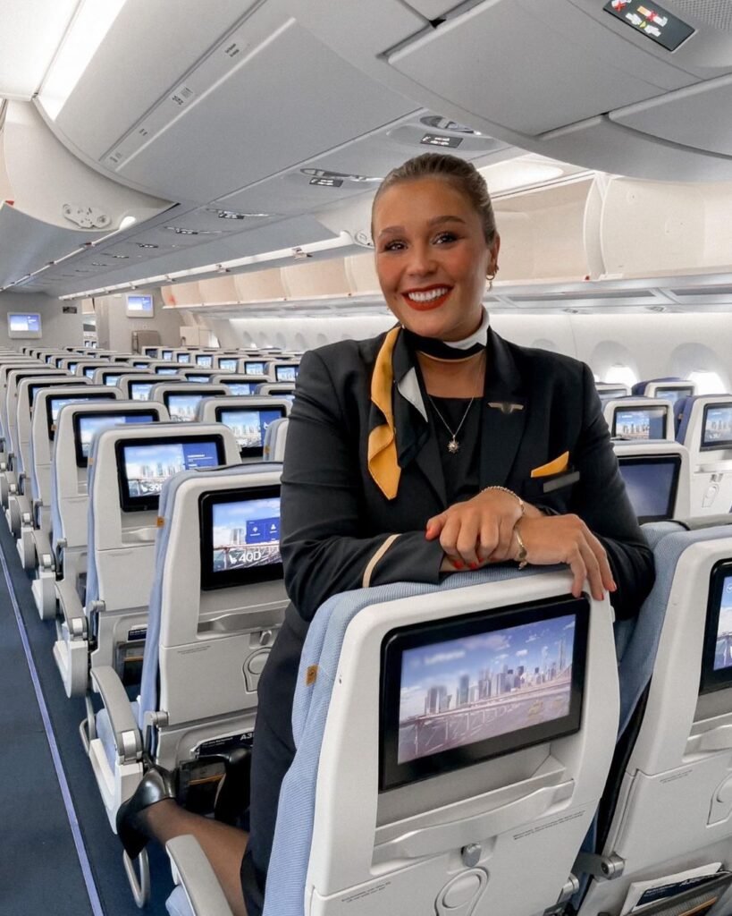 Lufthansa A380 Cabin Crew Kathi
