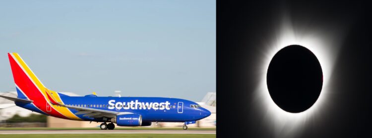 Southwest Airlines Solar Eclipse