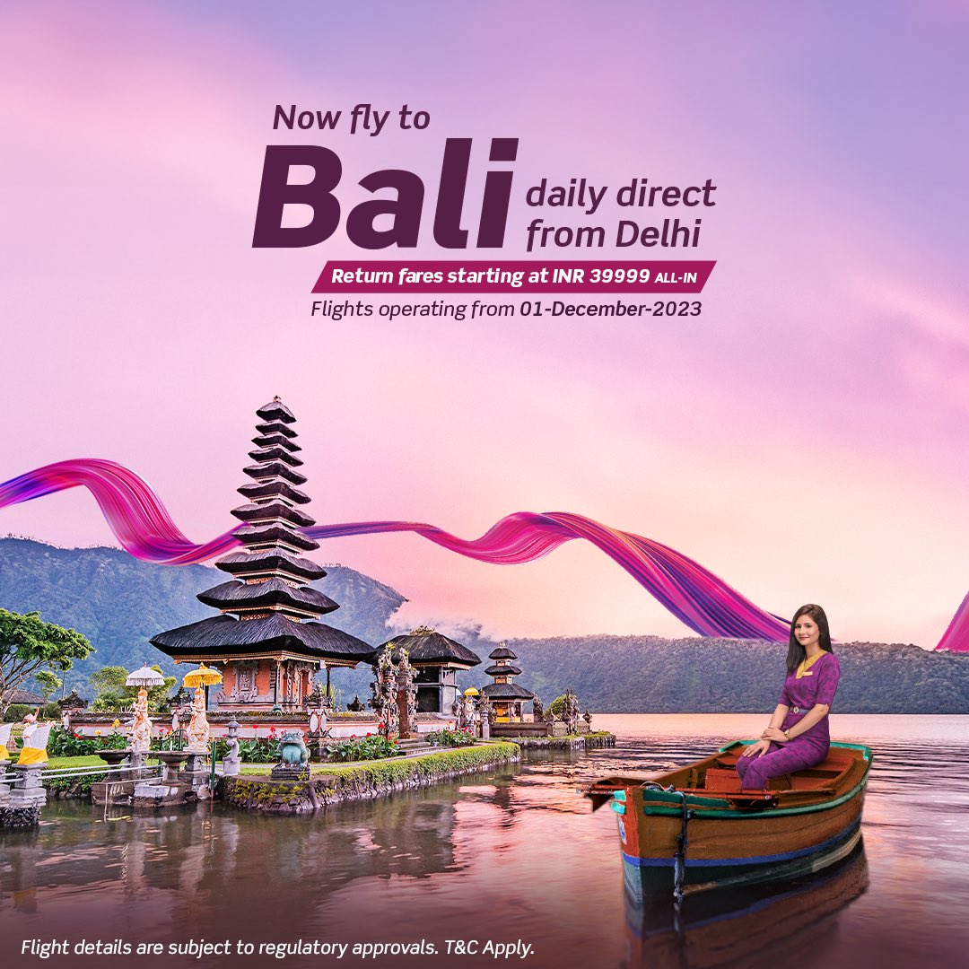 Vistara Delh Bali Non Stop Flight