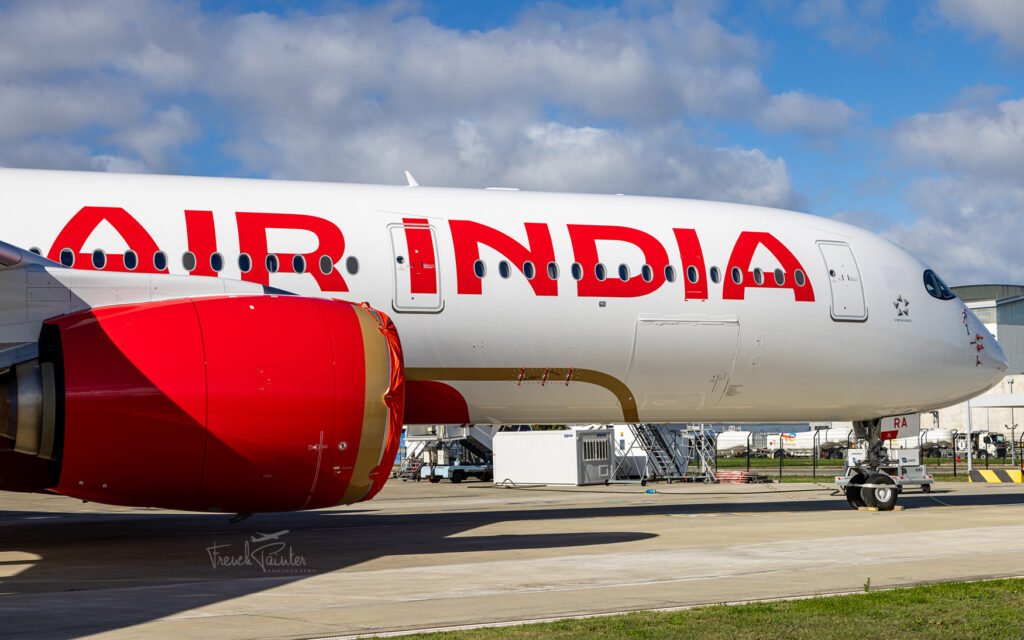 Air India's Airbus A350-900 has rolled out a new livery.