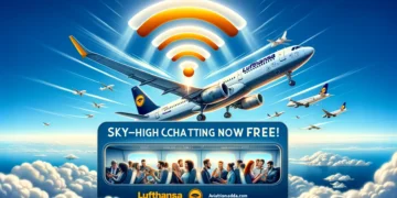 Lufthansa Free Messaging, Lowers Wi-Fi Pricing