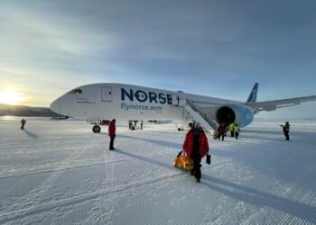 Norse Atlantic Airways Landing in Antarctica