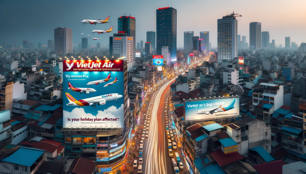 Photo-of-a-Vietnamese-cityscape-with-multiple-VietJet-Air-airplanes-in-the-sky