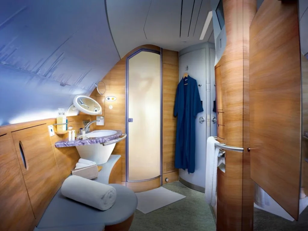 Emirates A380 Shower Spa