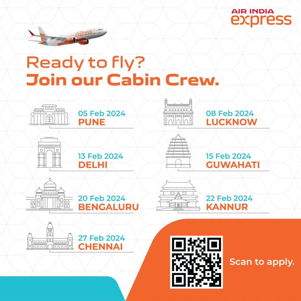 Air India Express Cabin Crew February 2024 Hiring
