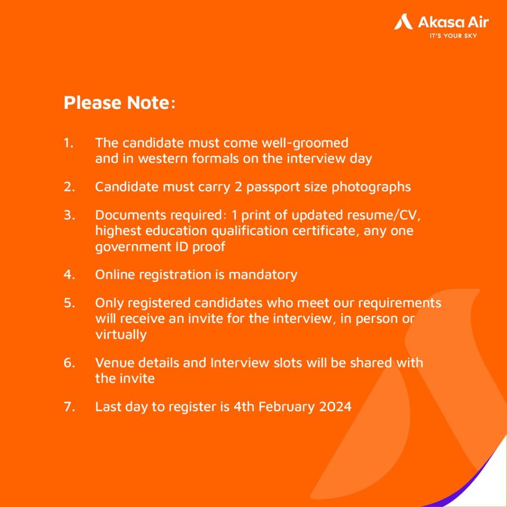 Akasa Air Hiring Customer Service Officers and Executives Apply Now