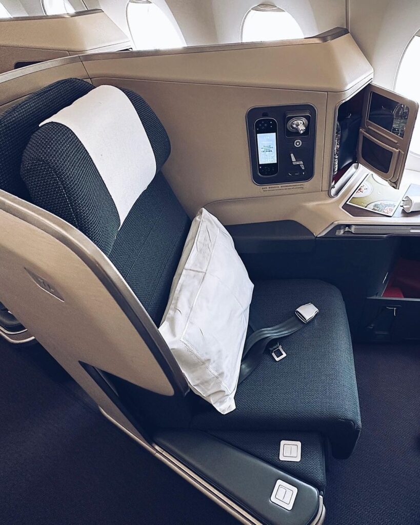 Cathay Pacific A350 Business Class Reclining Seats