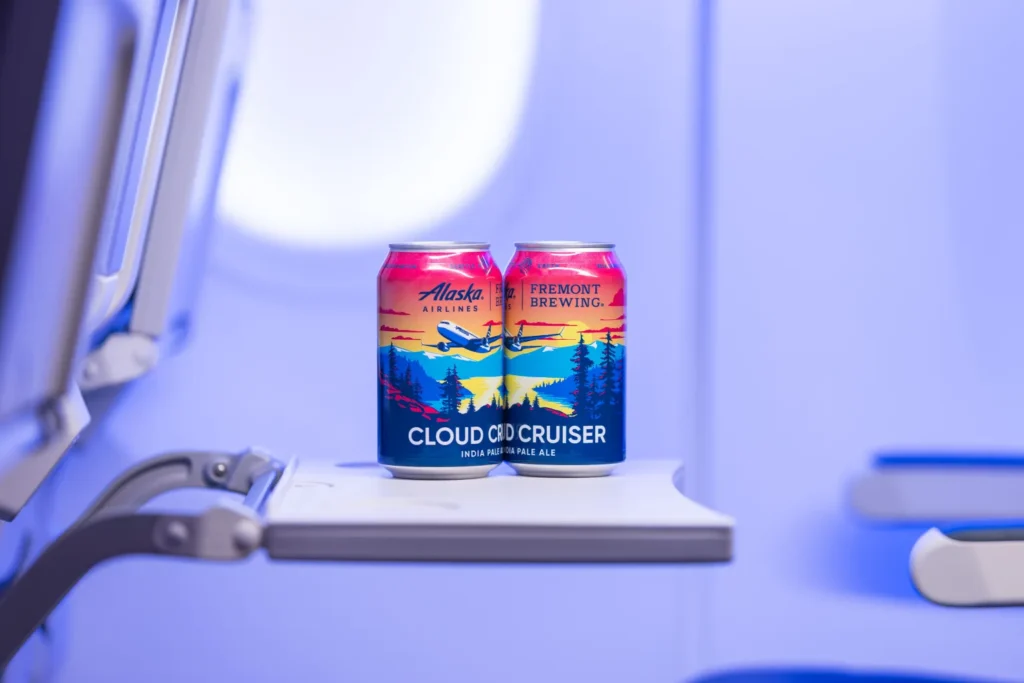 Alaska Airlines Debuts Exclusive 'Cloud Cruiser' Craft Beer at 30,000 Feet