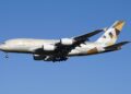 Etihad Airways A380 Departing from London - Heathrow