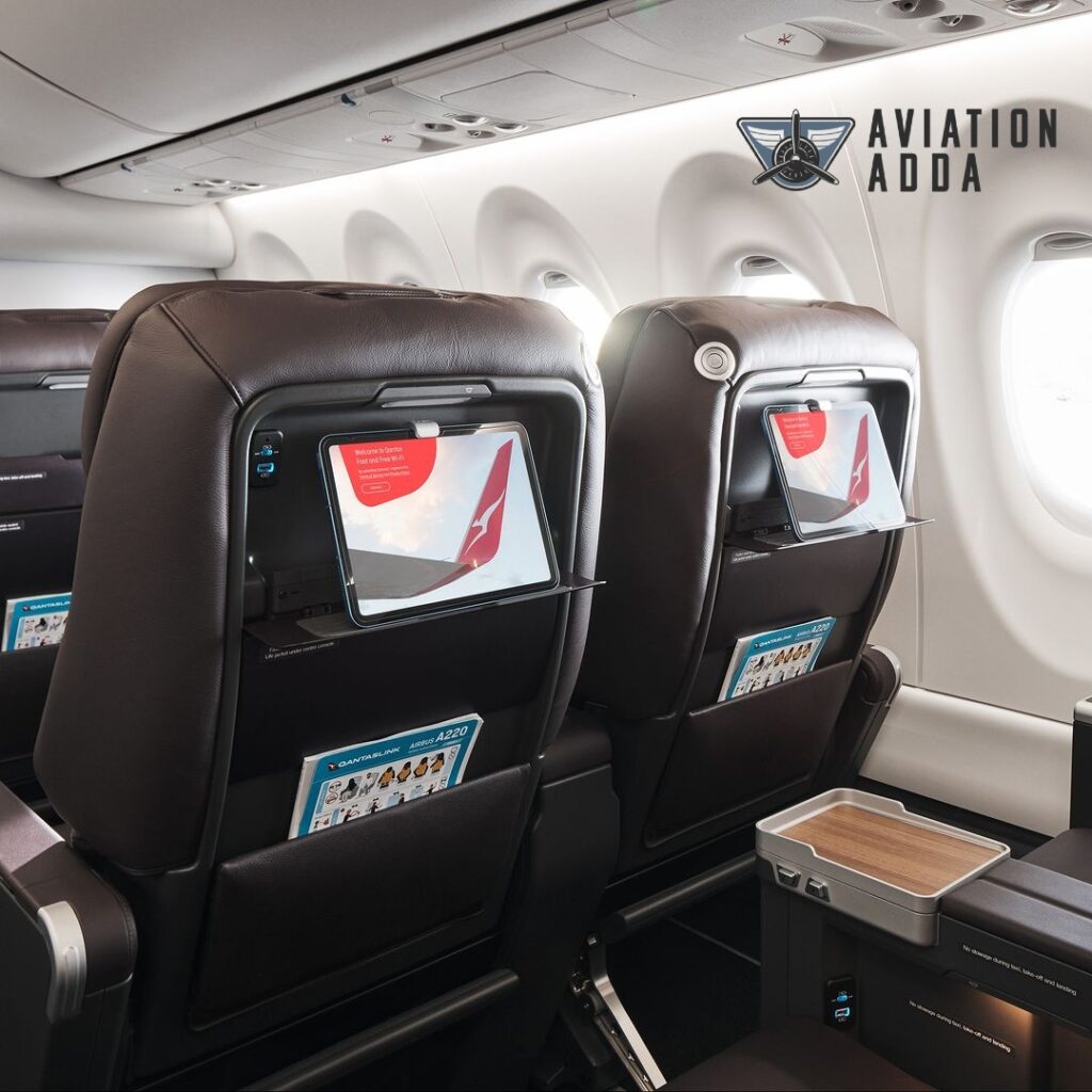 Qantas A220 Seat Back Space